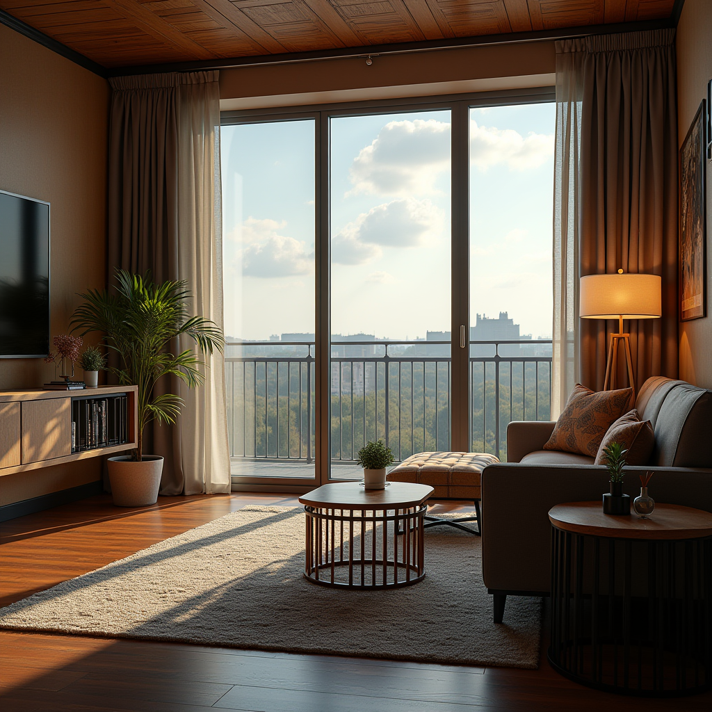 Мальовничий вид на сучасний готель в Україні з панорамними вікнами та затишною атмосферою, що символізує гостинність та комфорт українського готельного бізнесу